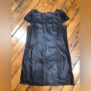 Tibi New York Brown Leather Dress, Size 4